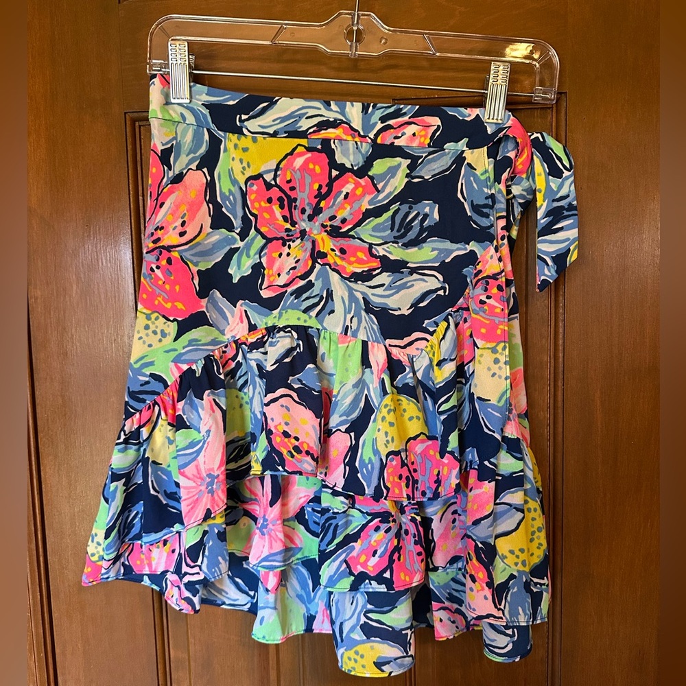 Lilly Pulitzer Capri Nessa Wrap Skirt size 6